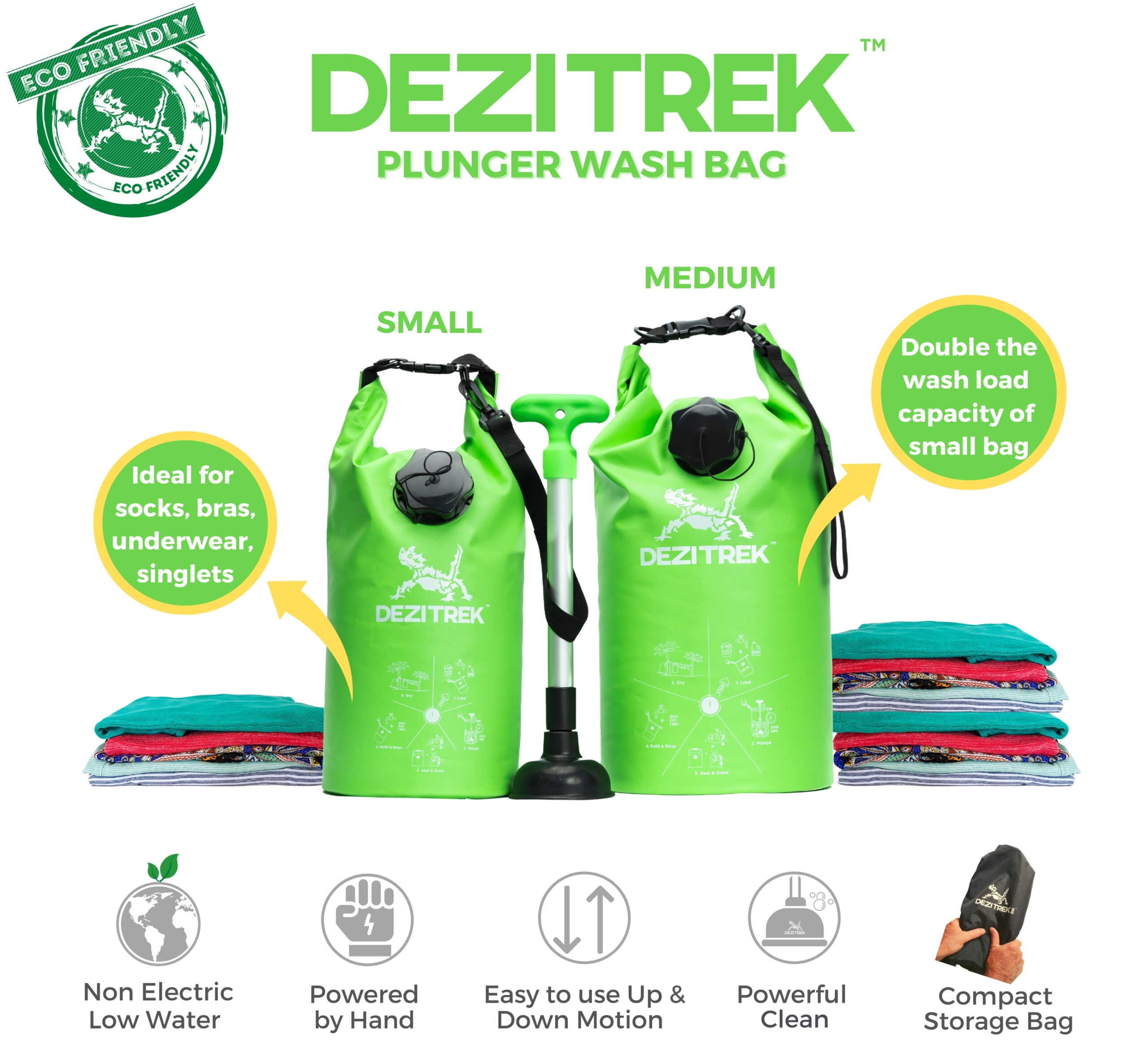 Medium Plunger Wash Bag - Dezitrek